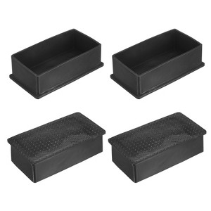 Unique Bargains Rectangle PVC Durable Anti-Slip Furniture Leg Caps - 1 of 4