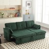 CAVINAS Modular L-Shaped Sofa, Modular 3 Seater Sofa with Reversible Chaise Lounge, Sofa Bed, Sleeper Sofa, Sofa Combination with Storage Seats - 3 of 4