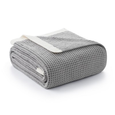 Amelie Home Reversible Chenille Knit Throw Blanket – Soft, Lightweight & Cozy