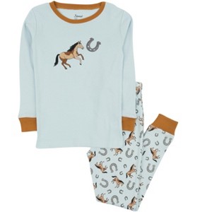 Leveret Kids Cotton Pajamas - Animal Print - 1 of 3