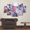 Trademark Fine Art- Kati Bujna Icy Winter Leaves 4  Panel Set Art - 3 of 3