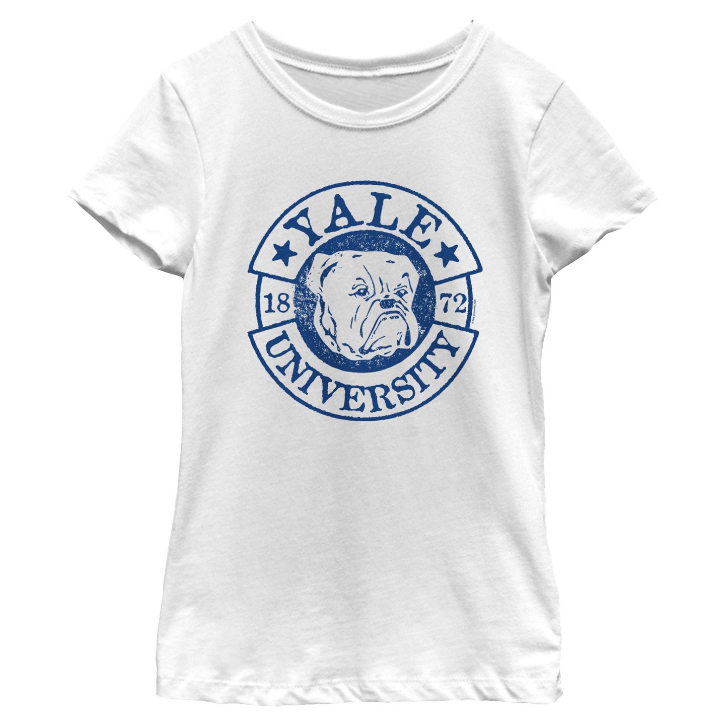Футболка Yale University College Mascot 1872 T Shirt - White для девочек, цвет: Белый — фото 1
