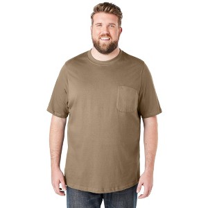 Boulder Creek by KingSize  Heavyweight Crewneck Pocket T-Shirt - 1 of 4