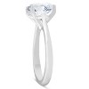 Pompeii3 4ct Solitaire Moissanite Engagement Ring 14k White Gold 10MM - 2 of 4