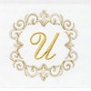 Linum Home Textiles 100% Turkish Cotton MONICA Gold Thread 2PC Embellished Hand Towel Set - 3 of 3