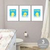 Big Dot of Happiness Ducky Duck - Unframed Wash, Brush, Flush - Bathroom Wall Art - 8 x 10 inches - Set of 3 Prints - 3 of 4