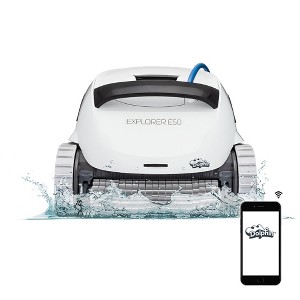 Dolphin (2025 Model) Explorer E50 Wi-Fi Automatic Robotic Pool Vacuum Cleaner, Waterline Scrubber Brush, Ideal for All Pool Up to 50 Feet in Length - 1 of 4