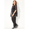 Catherines Women's Plus Size In-Vogue Velvet Duster - 4 of 4