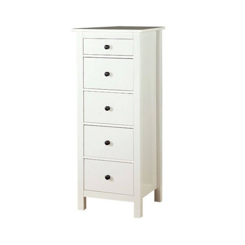 5 Drawer Contemporary Style Wooden, White 5 Drawer Dresser Target