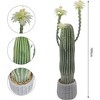 43 Inch Artificial Cactus Potted Plant, Realistic Faux Desert Cacti with Planter for Indoor & Outdoor Decor - 2 of 4