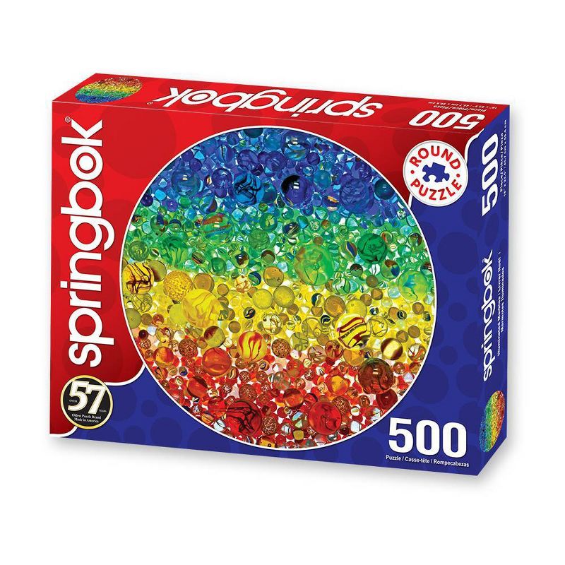 Springbok Illuminated Marbles Round Jigsaw Puzzle - 500pc, 1 of 5