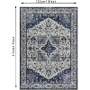 Machine Washable Runner Rug, Non-Slip, Soft, Boho Vintage Print for Living Room/Bedroom/Hallway - 2 of 4