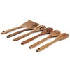 MegaChef 6 Piece Acacia Wood Kitchen Utensil Set - 2 of 4