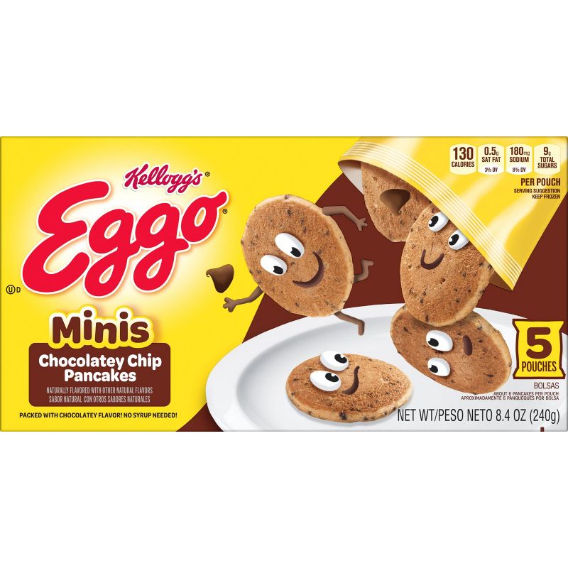 Eggo Bites Pouches Chocolatey Chip Frozen Pancakes - 8.4oz/5ct, 3 of 10