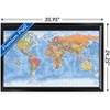Trends International Map - World Time Zones Framed Wall Poster Prints - 3 of 4
