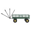 Garden Dump Cart with Removable Sidewalls, 900 LBS Steel Dump Wagon with 180° Swivel Handle & 10-inch Tires - 4 of 4
