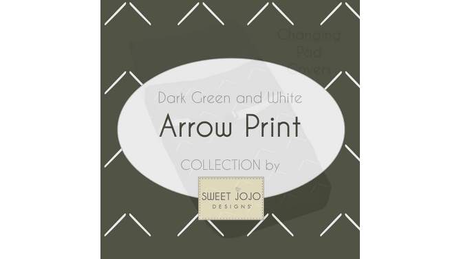 Sweet Jojo Designs Boy Girl Baby Fitted Crib Sheet Woodland Boho Arrow Collection Green and White, 2 of 8, play video