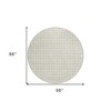 Ivory And Beige Geometric Washable Indoor Outdoor Area Rug - 3 of 4