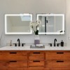 DOMETOUR 48 x 36 LED Bathroom Mirror with Anti-Fog & Touch Sensor, Modern Frameless Lighted Vanity Wall Mirror - 3 of 4