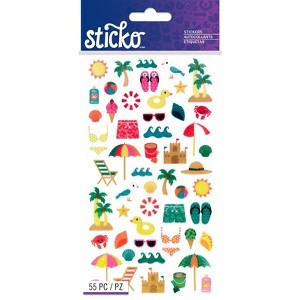 Sticko Stickers - Mini Beach Travel Icons, 55pcs - 1 of 1