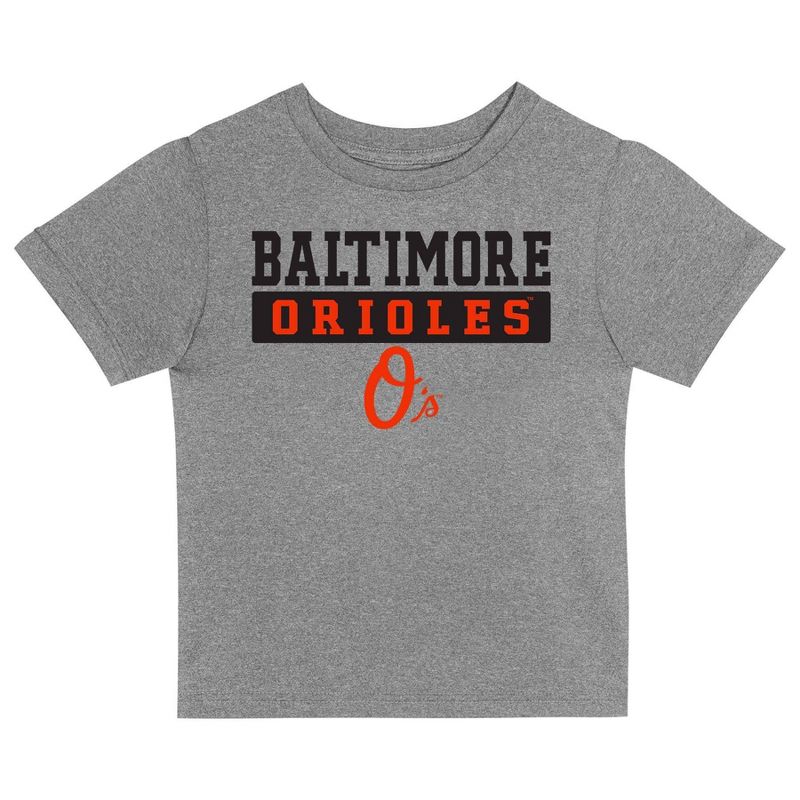 MLB Baltimore Orioles Toddler Boys&#39; 2pk T-Shirt, 2 of 4