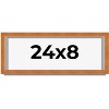 PosterPalooza | Panoramic Classic Brown Picture Frame - UV Acrylic, Foam Board Backing, Hanging Hardware - 2 of 4