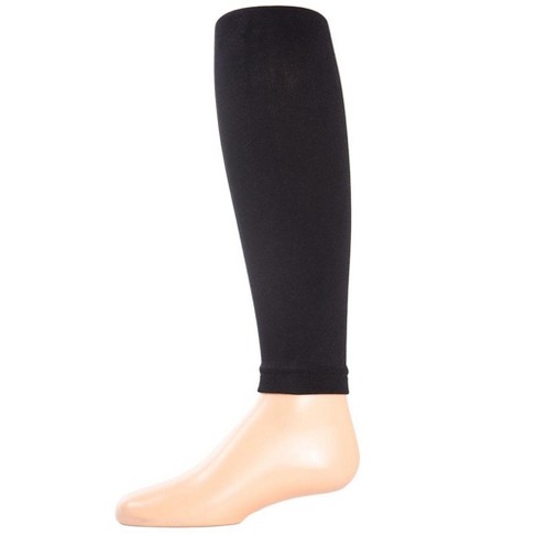 Memoi Girls Opaque Nylon Footless Tights Black 16 18 Target