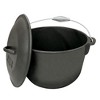 Bayou Classic 6-qt Pre-Seasoned Cast Iron Covered Soup Pot w/Domed Self-Basting Lid Features Rounded Interior Flat Bottom Exterior Perfect - 2 of 3