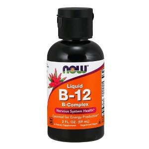 Liquid B-12 Complex by Now Foods  -  2 oz Liquid - 1 of 3