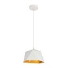 Elegant Lighting Arden Collection Pendant D10.2 H6.7 Lt:1 frosted white and Gold Finish - 3 of 4