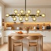 BAOURE Mid Century Modern Sputnik Chandelier, 16-Light Chandeliers over Table, Linear Chandelier Dining Room Light Fixture - 2 of 4