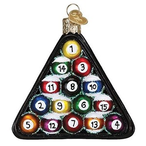 Old World Christmas Glass Blown Ornament for Christmas Tree, Lacrosse Set - 1 of 3