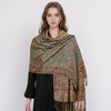 Anna-Kaci Autumn Winter Vintage Faux Cashmere Tassel Shawl Wrap with Soft Breathable Weave - 71IN×27IN - 2 of 3
