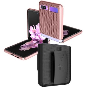Nakedcellphone Slim Case and Belt Clip Holster Combo for Samsung Galaxy Z Flip 5G (1st and 2nd Gen) - 1 of 4