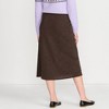 Lands' End Women's Crinkle Midi Skirt - 2 of 4