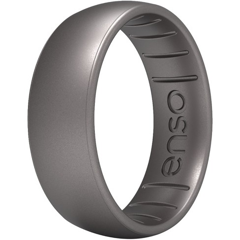 Enso Rings Halo Elements Series Silicone Ring - 9 - Platinum