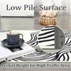 Area Rug, Non-Slip Machine Washable Rug, Modern Faux Wool Floor Carpet, Low Pile Foldable Soft Print Accent Rug, Indoor Abstract Rug for Living Room - 2 of 4