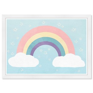 21" x 15" Soft Rainbow Nature and Landscape Framed Art Print - Wynwood Studio - 1 of 4