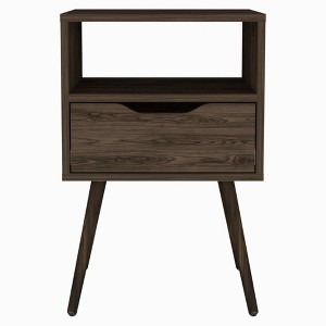 NicBex 13.8 inch Wide Nightstand with 1 Drawer,Modern Side Table with Four Legs and One Open Shelf,Bedside Table for Bedroom,Living Room - 1 of 4