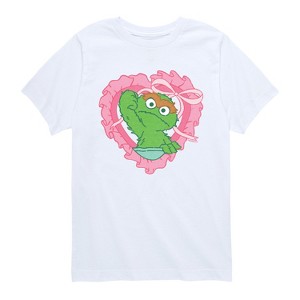 Boys' - Sesame Street - Oscar Coquette Short Sleeve Graphic T-Shirt - 1 of 4