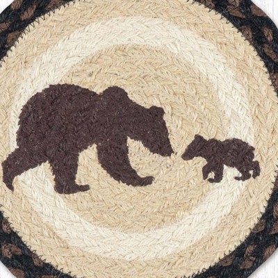 Earth Rugs Happy Bear Cub Round Trivet - Thumbnail 2
