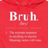 Men's - Instant Message - Bruh Definition Graphic Fleece Pullover Hoodie - 2 of 4