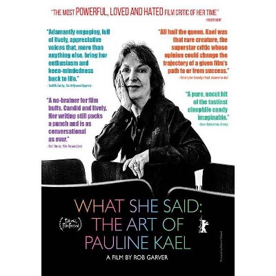 What She Said: The Art of Pauline Kael (DVD)(2020)