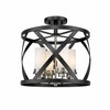 Malcalester 4-Light Semi-Flush Mount - Stylish Two-Tone Design for Any Room - 3 of 4