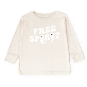 The Juniper Shop Free Spirit Ghost Distressed  Toddler Long Sleeve Tee - 1 of 4