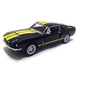 KiNSMART - 1967 Ford Shelby Mustang GT500 1:38 Scale 5" Die Cast Metal Model Toy Muscle Car (Black) - 1 of 1