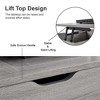 NicBex 39 Inch Wood Lift Top Coffee Table with Hidden Compartment and Shelf for Living Room,Reception Room,Gray - 4 of 4