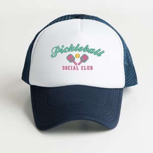 The Juniper Shop Embroidered Pickleball Social Club Youth Foam Trucker Hat - 1 of 1