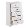 NicBex  Dresser for Bedroom,Chest of Drawers with Satin Nickel Tone Drop Handles Design,Storage Dressers for Bedroom - 4 of 4