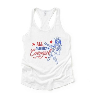 Simply Sage Market Women's All American Cowgirl Racerback Tank - 1 of 3
